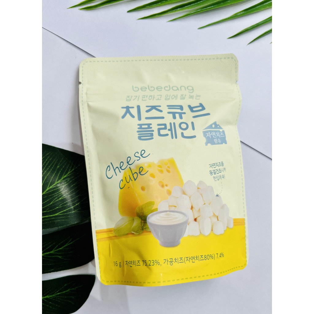 Sữa chua - Phô mai khô ăn dặm cho bé BEBEDANG Hàn Quốc.