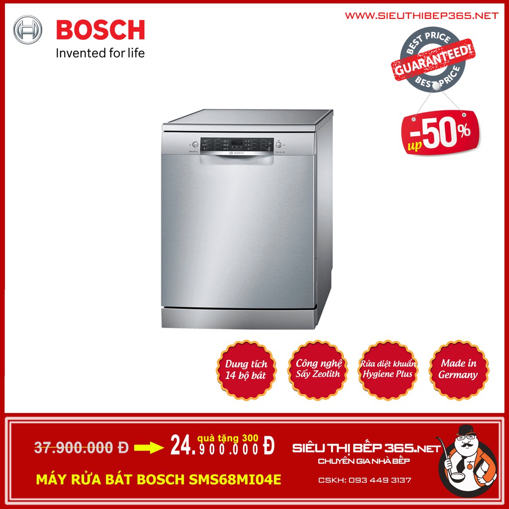 MÁY RỬA BÁT BOSCH SMS68MI04E