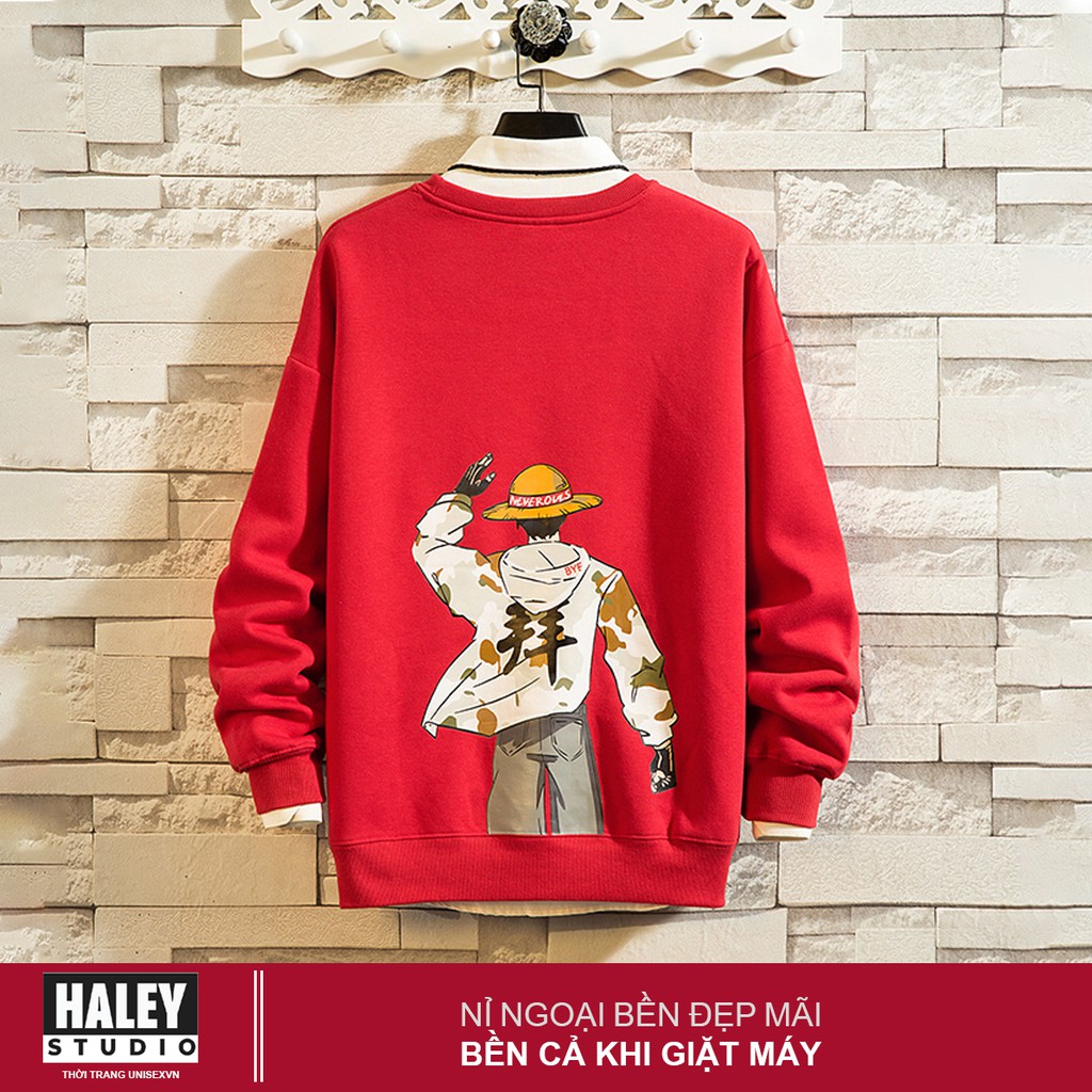 Áo Sweater vua hải tặc luffy Nam Nữ Unisex phong cách Hàn Quốc mã HD65 Chất nỉ đẹp ấm - Tặng vòng xinh | BigBuy360 - bigbuy360.vn