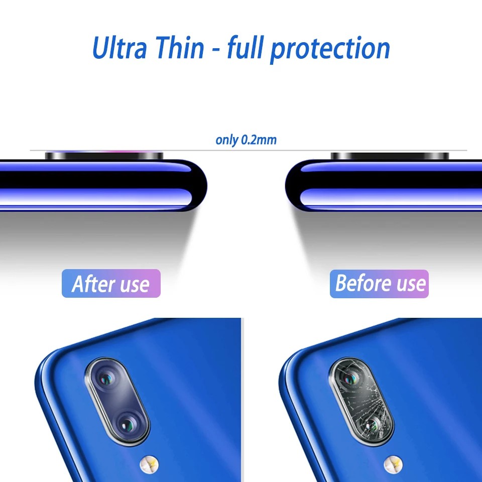 Cường lực Camera các dòng máy Xiaomi:Redmi Note 7 Pro/Redmi Note 8 Pro/Mi 8/Mi 9/Mi 9 SE/Redmi K20/K20 Pro/Redmi Note 9s