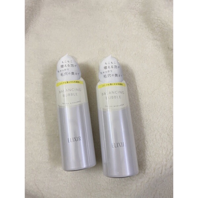 Sữa rửa mặt Shiseido Balancing Bubble Elixir 165g  kiêm tẩy trang