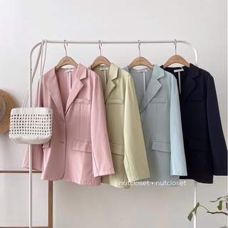 Áo blazer 2 cúc dọc 3 túi (1002) _ A0500