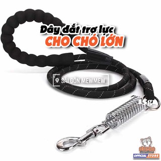 Dây dắt trợ lực cho chó có lò xo