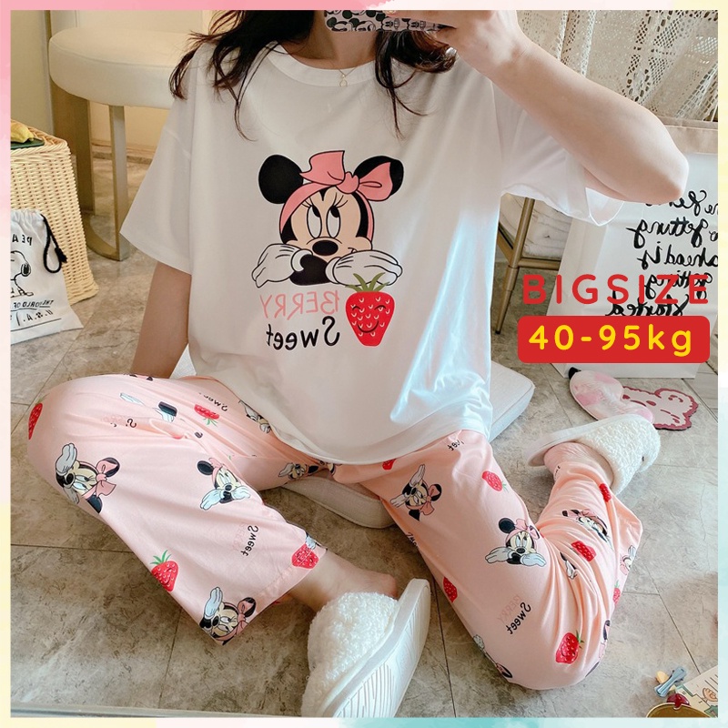 Đồ mặc nhà Bigsize đồ ngủ nữ họa tiết dễ thương BL03