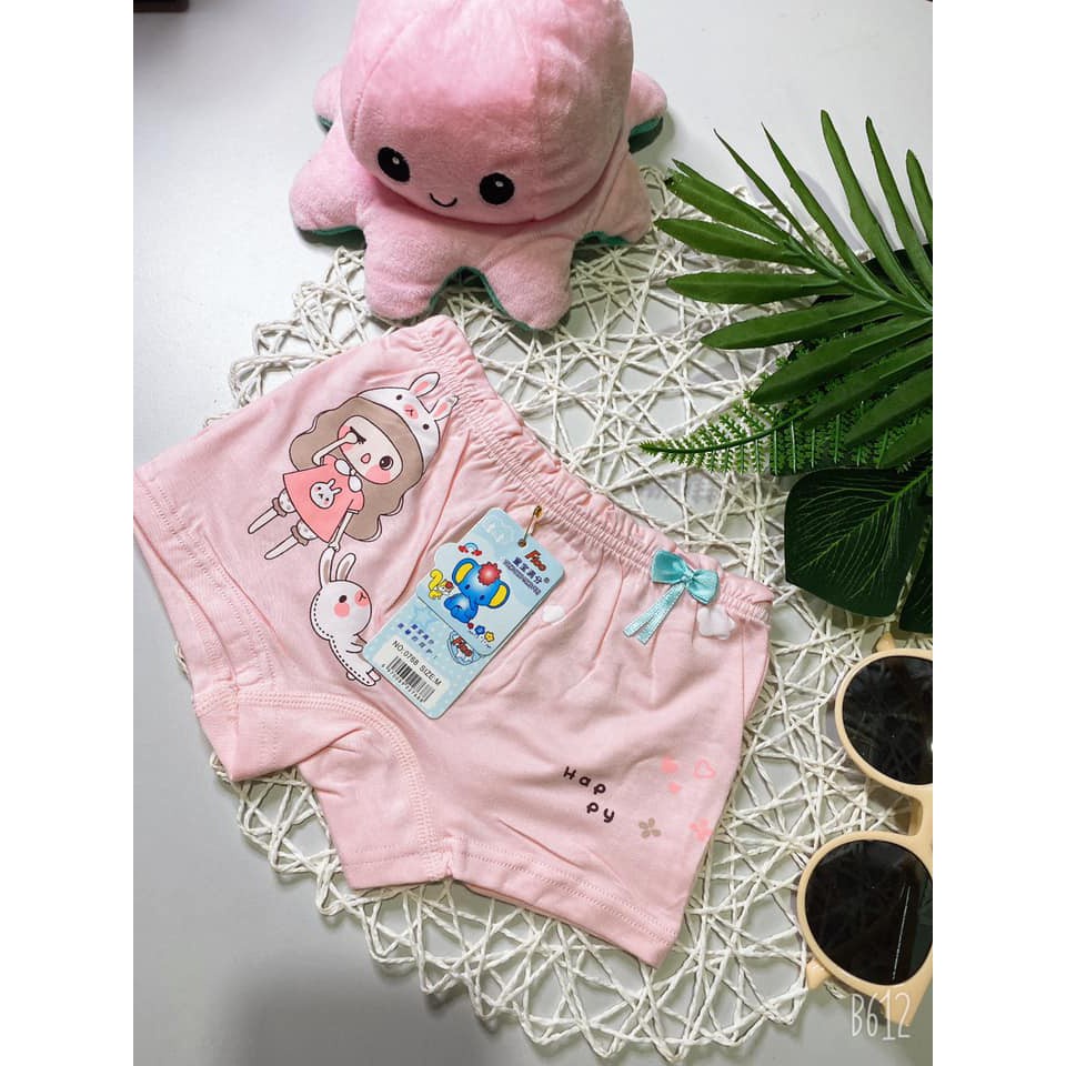 5 Quần lót đùi cotton 100% cho bé gái siêu mát hình kem hoặc hình gấu, bé gái