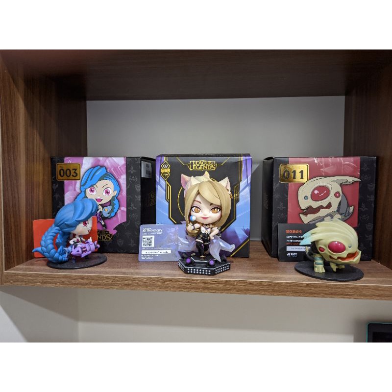 (Theo dõi -> Hoàn Xu)Figure Mô hình Chibi Liên minh huyền thoại Ahri Jinx Kogmaw