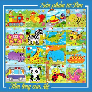 Tranh gỗ ghép 9 miếng cho bé