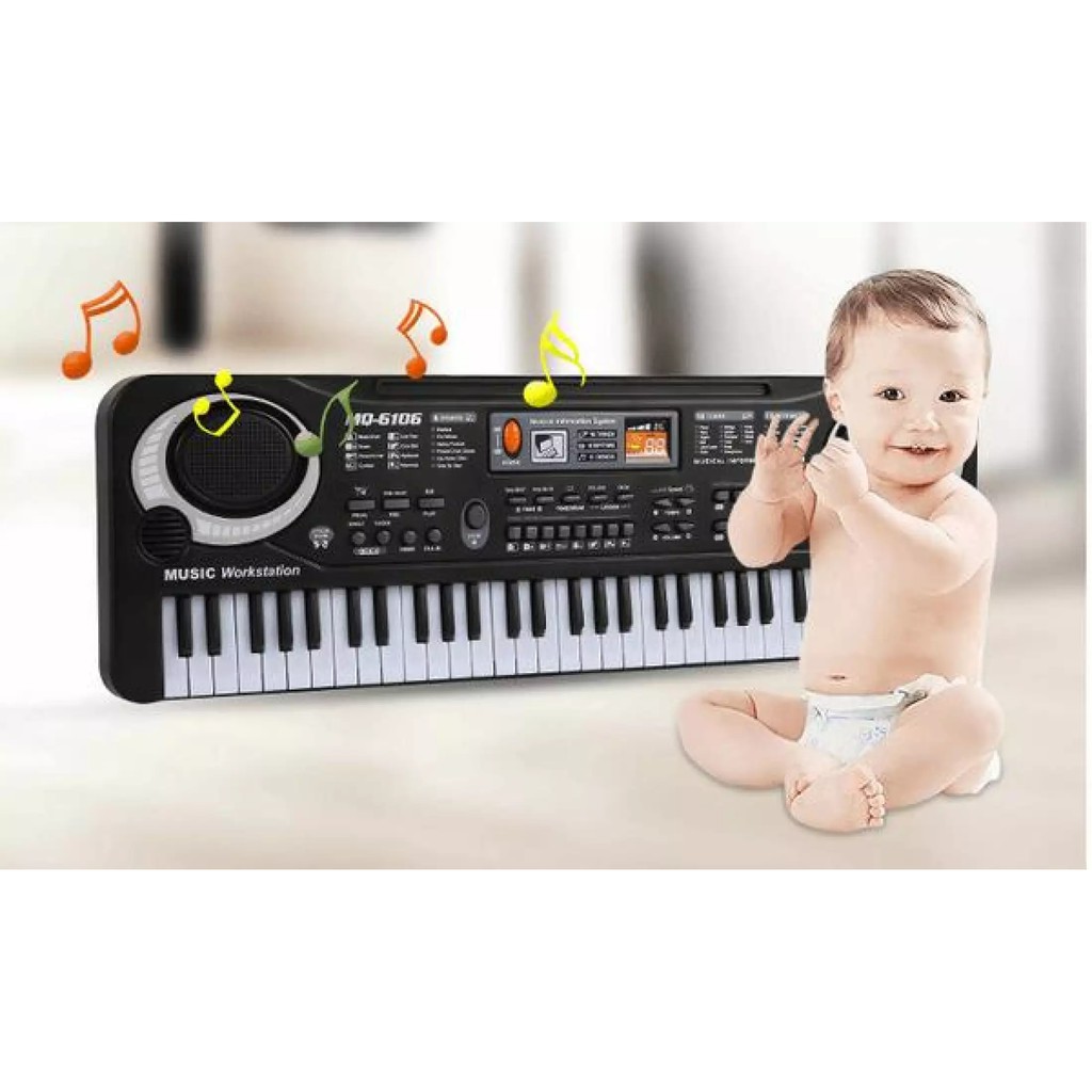 Đàn piano điện tử 61 phím cho bé làm quen với âm nhạc