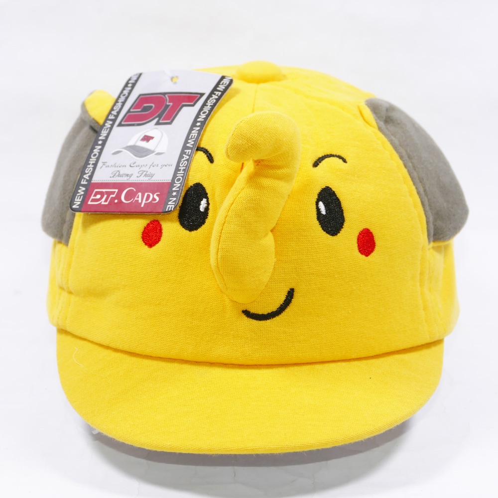 Nón kết nhí con voi cho bé từ 1 đến 2 tuổi - chất liệu vải Nhung cao cấp tạo ra sự êm ái cho đầu bé