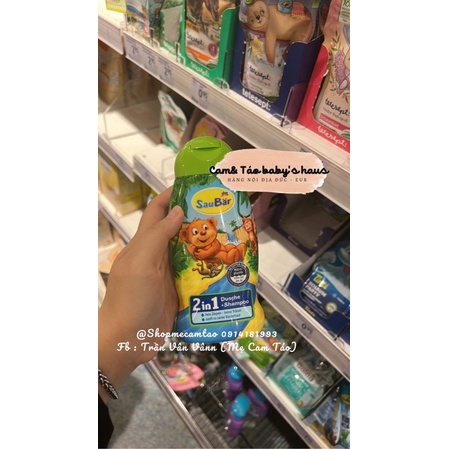 Sữa tắm, gội, xả Saubar Đức dành cho bé trai - bé gái 250ml