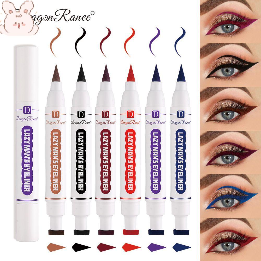 Bút Kẻ Mắt Hai Đầu Có Con Dấu Mềm Mượt Chống Nhòe Có 9 Màu Để Chọn Lựa