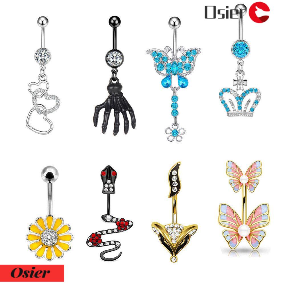 Osier✿ Khuyên Rốn Hình Bông Hoa Thời Trang Cho Nữ