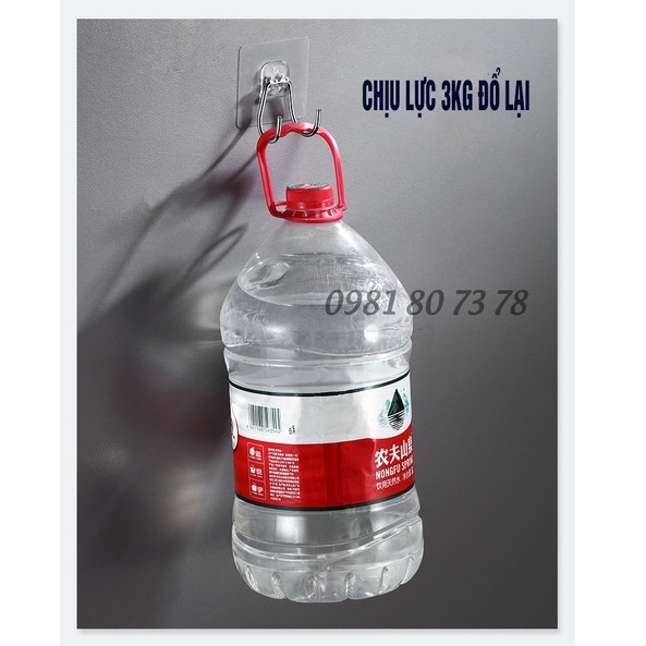 Móc inox dán tường 2 chân, Móc dán tường inox 304 siêu chắc không gỉ _Qdecor