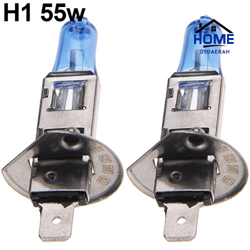 2 Bóng Đèn Halogen Ánh Sáng Trắng 12v 5000k H1 / H4 / H7 55w / 100w