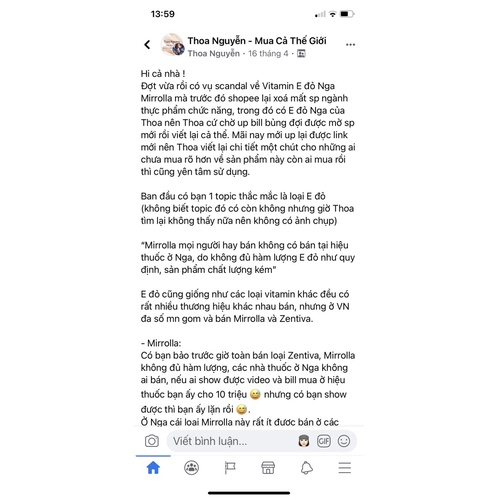 Vtm E đỏ Nga hộp30v | BigBuy360 - bigbuy360.vn