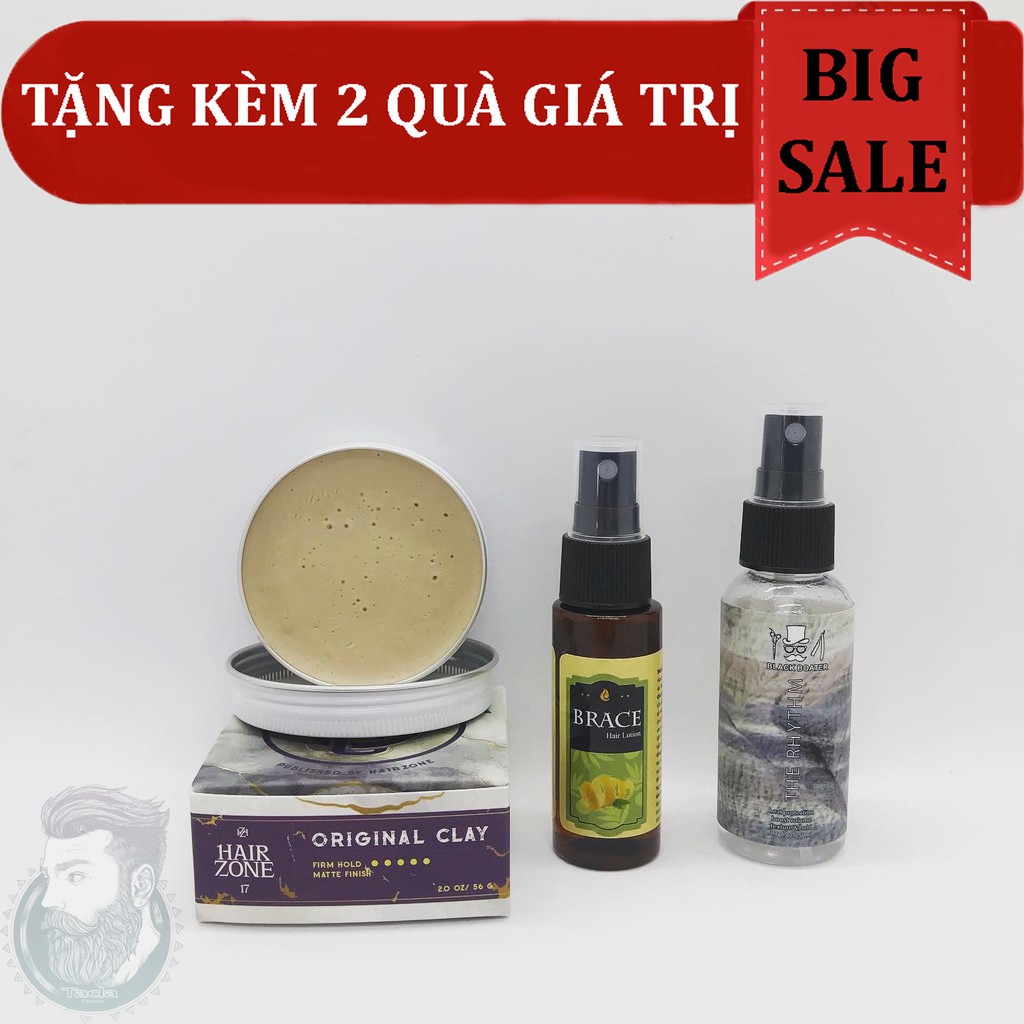 ✅[TẶNG 2 QUÀ] Sáp Vuốt Tóc Nam Original Clay + Tặng Pre Styling & Hair Lotion