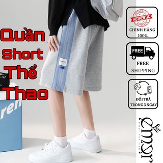 Quần Short Nam Nữ Thể Thao Ống Rộng Cạp Cao Unisex E'mer, Quần Đùi Nam Nữ Mặc Nhà Đi Biển Cao Cấp Chất Thun Nỉ Da Cá Đẹp