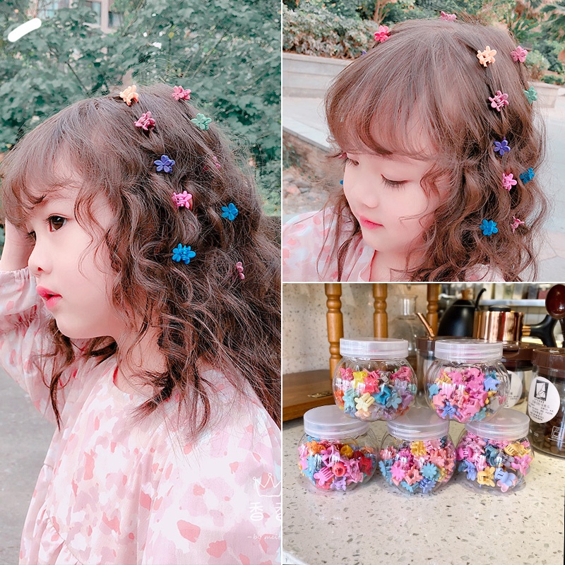 Bộ Kẹp Tóc Cỡ Nhỏ Thiết Kế Dễ Thương Phong Cách Hàn Quốc Cho Bé Gái