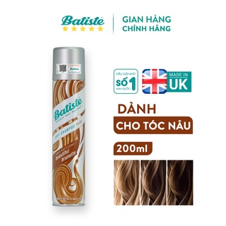 Dầu Gội Khô Batiste Dành Cho Tóc Nâu - Batiste Dry Shampoo Plus With A Hint Of Colour Beautiful Brunette 200ml