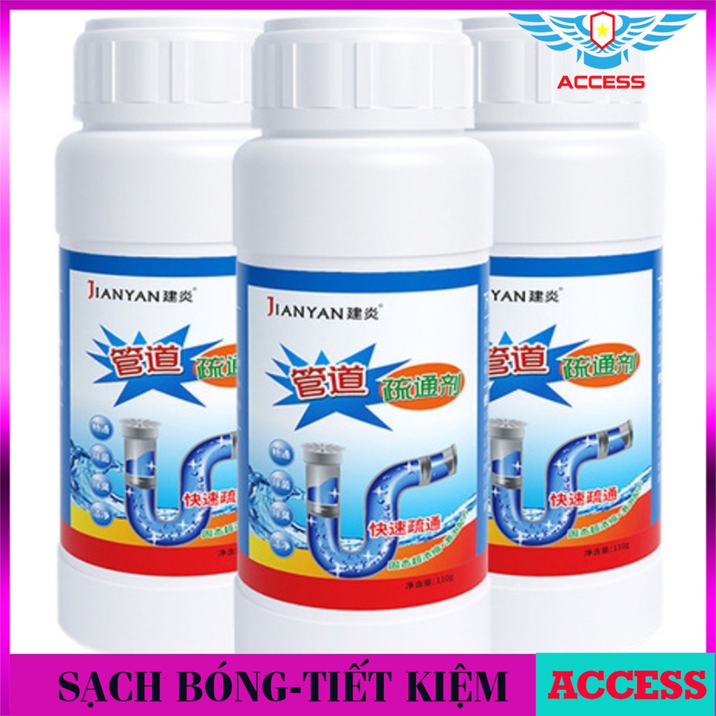 [BỘ 5 LỌ] Bột Thống Cống, Bồn Cầu, Bồn Rửa Chén Bát Cực Mạnh Siêu Tiết Kiệm ACCESS-SHOP