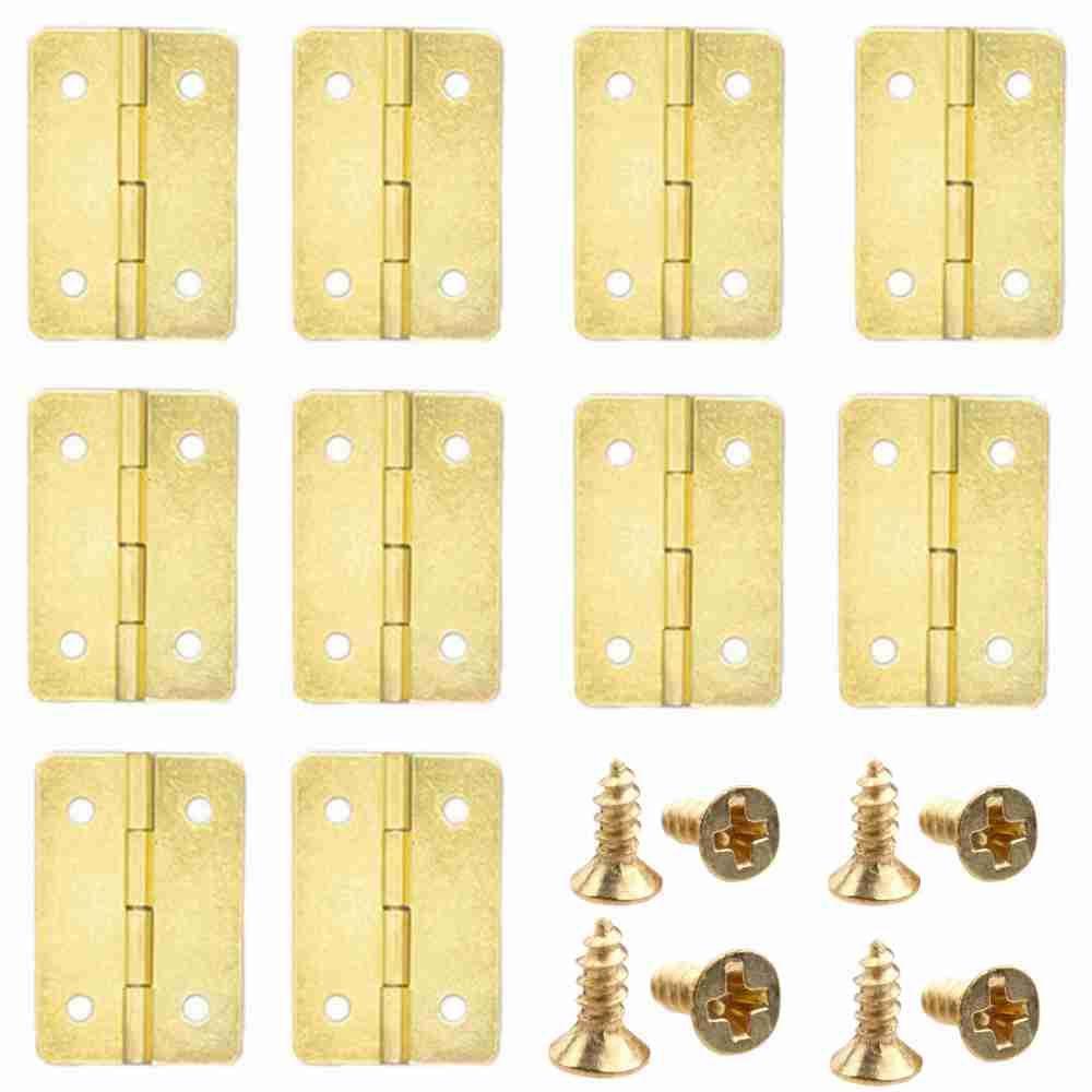 WTTLE 30 Pcs Angle Hinges Antique Cupboard Invisible Jewelry Case Support