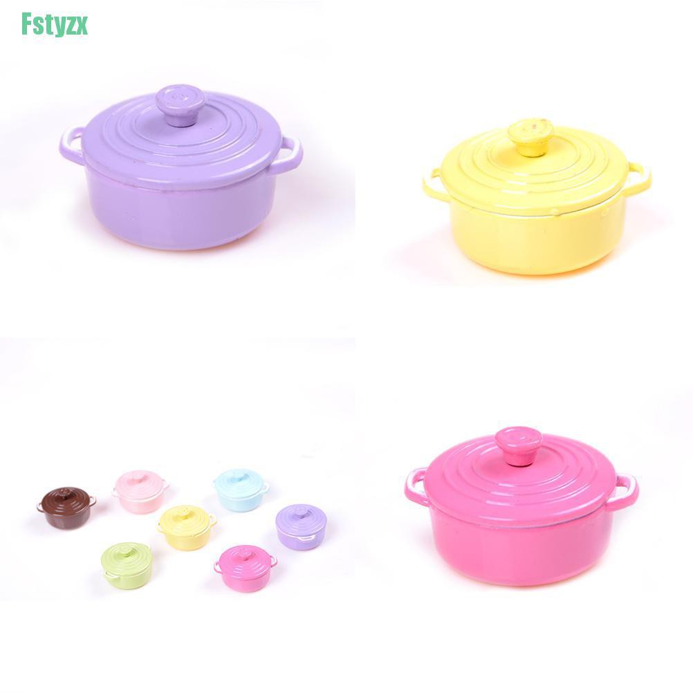 fstyzx 1:12 Dollhouse Mini Pot Boiler Doll House Accessories Play Kitchen Toy