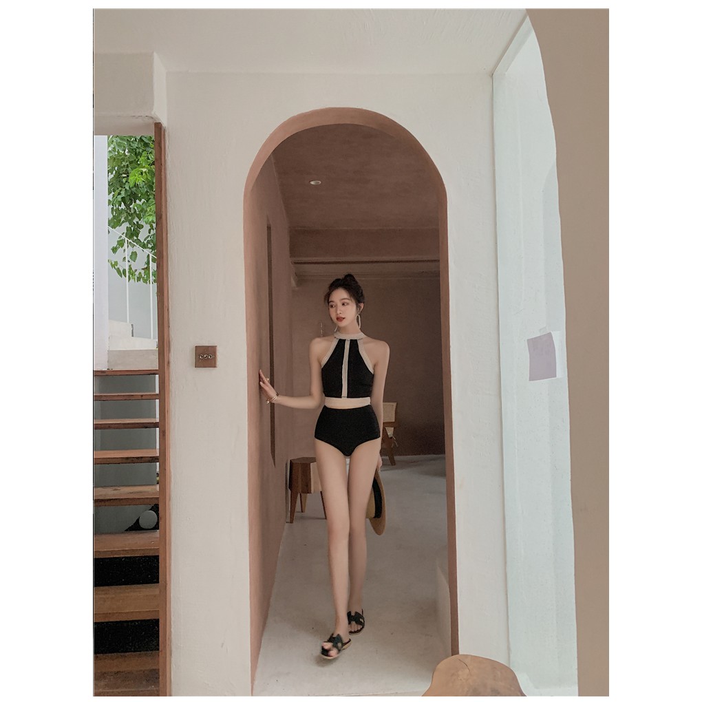 [ORDER] Bikini Đen 2 Mảnh Có Mút Đệm Ngực Kèm Váy Mỏng Quyến Rũ - Hamis Maxi Shop - Thời Trang Du Lịch