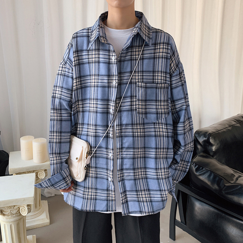 Áo Khoác Sơ Mi Tay Dài Kẻ Sọc Ca Rô Tf2 Cho Nam | BigBuy360 - bigbuy360.vn