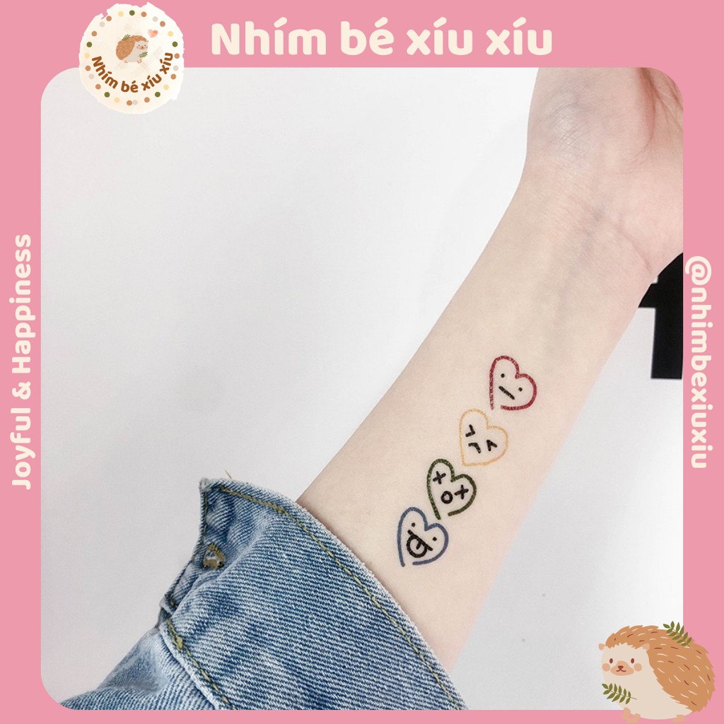 HÌnh xăm dán mini tattoo chống thấm nước cá tính TN14