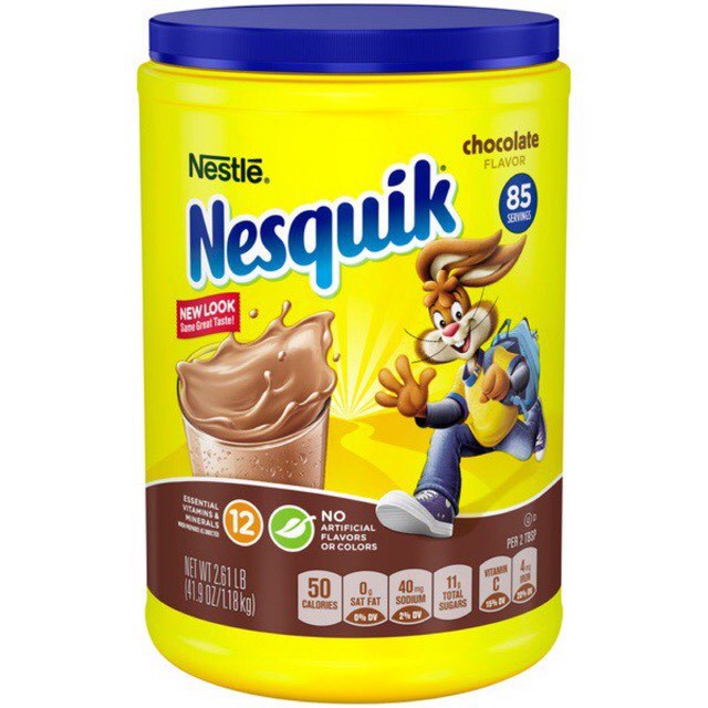 Bột Sữa Cacao Nesquik Nestle Mỹ 1.275kg - USA