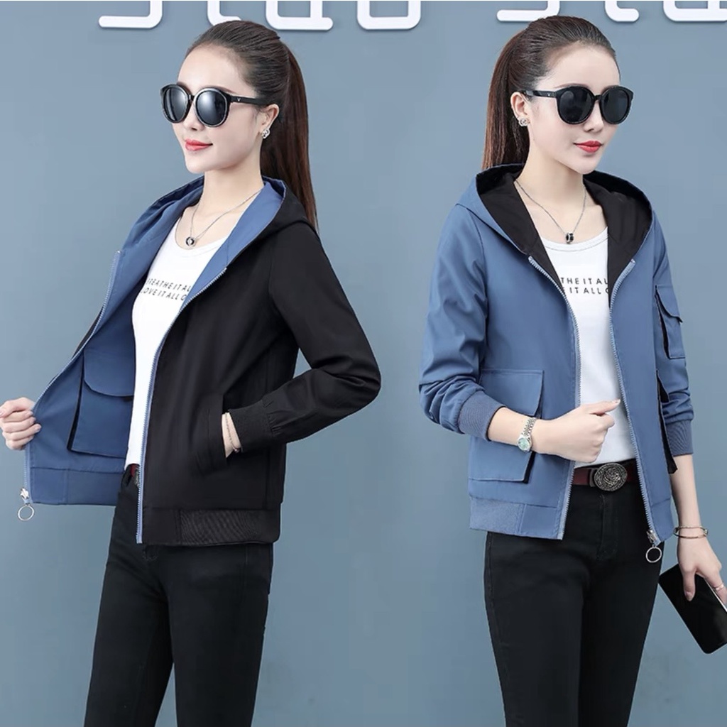 ÁO KHOÁC kaki 2 mặt