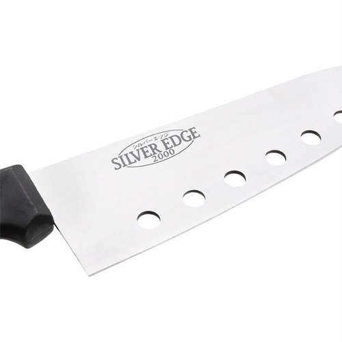 [Hỏa tốc HCM] Dao Inox nhà bếp Echo Silver Edge 27cm Echo có lỗ trên lưỡi dao Nhật Bản