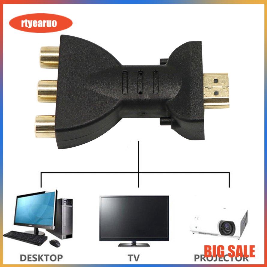 Đầu chuyển đổi cổng âm thanh/hình ảnh AV HDMI sang 3 RCA cho TV