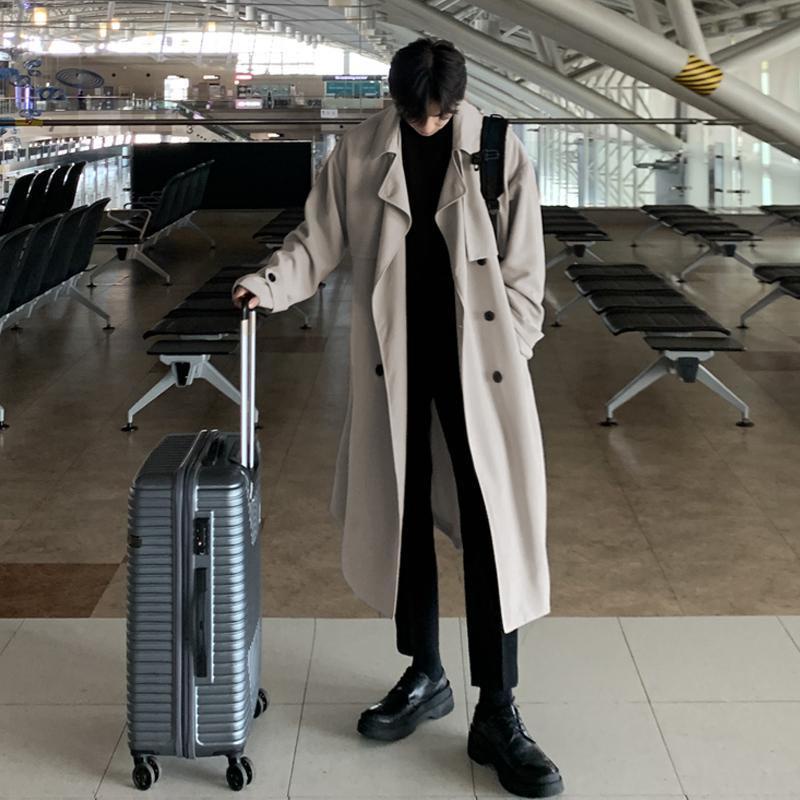 Hokage Áo Khoác Dáng Dài Qua Gối Phong Cách Hàn Quốc Thời Trang Mùa Xuân Cho Nam hokage 2022