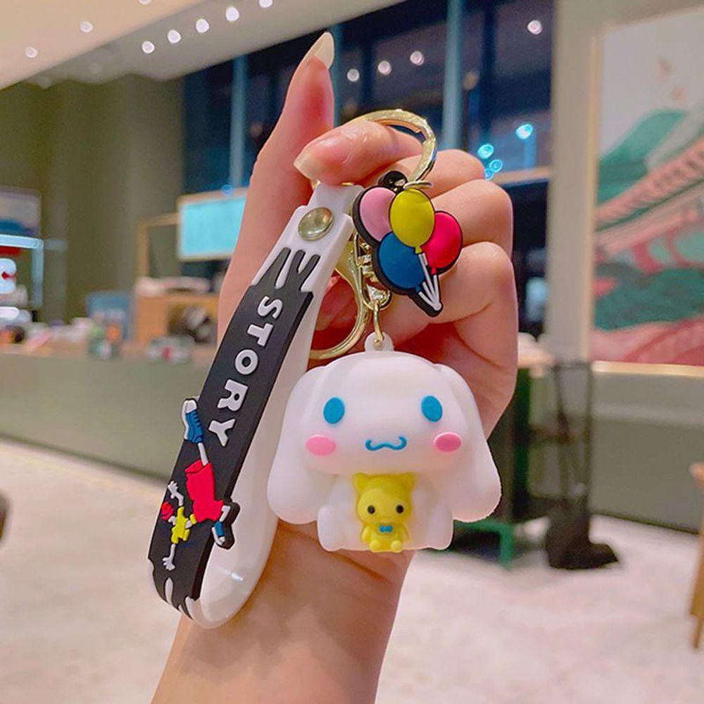 Búp Bê Silicone Hình Cinnamoroll Treo Điện Thoại / Chìa Khóa