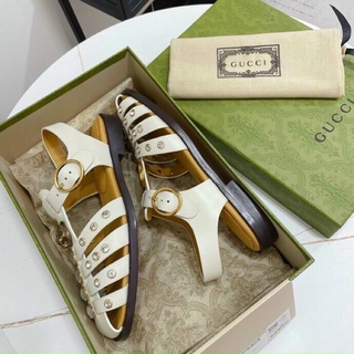Sandal rọ đan đính đá