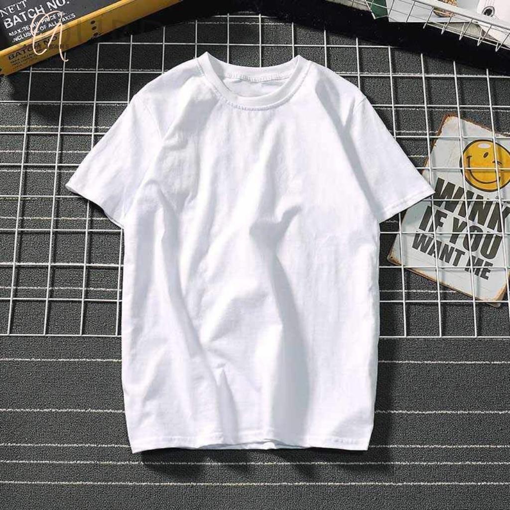 Áo Thun Trắng Trơn Basic Form Rộng, Áo Phông Tay Lỡ Unisex Nam Nữ 100% Cotton Cao Cấp, Akin Jeans APT