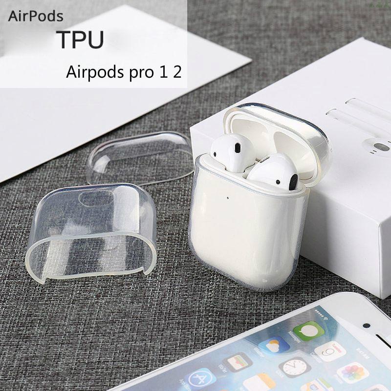 Bao Case Silicon trong suốt cho tai nghe Airpods 2, 3 Pro siêu bền dễ lau chùi
