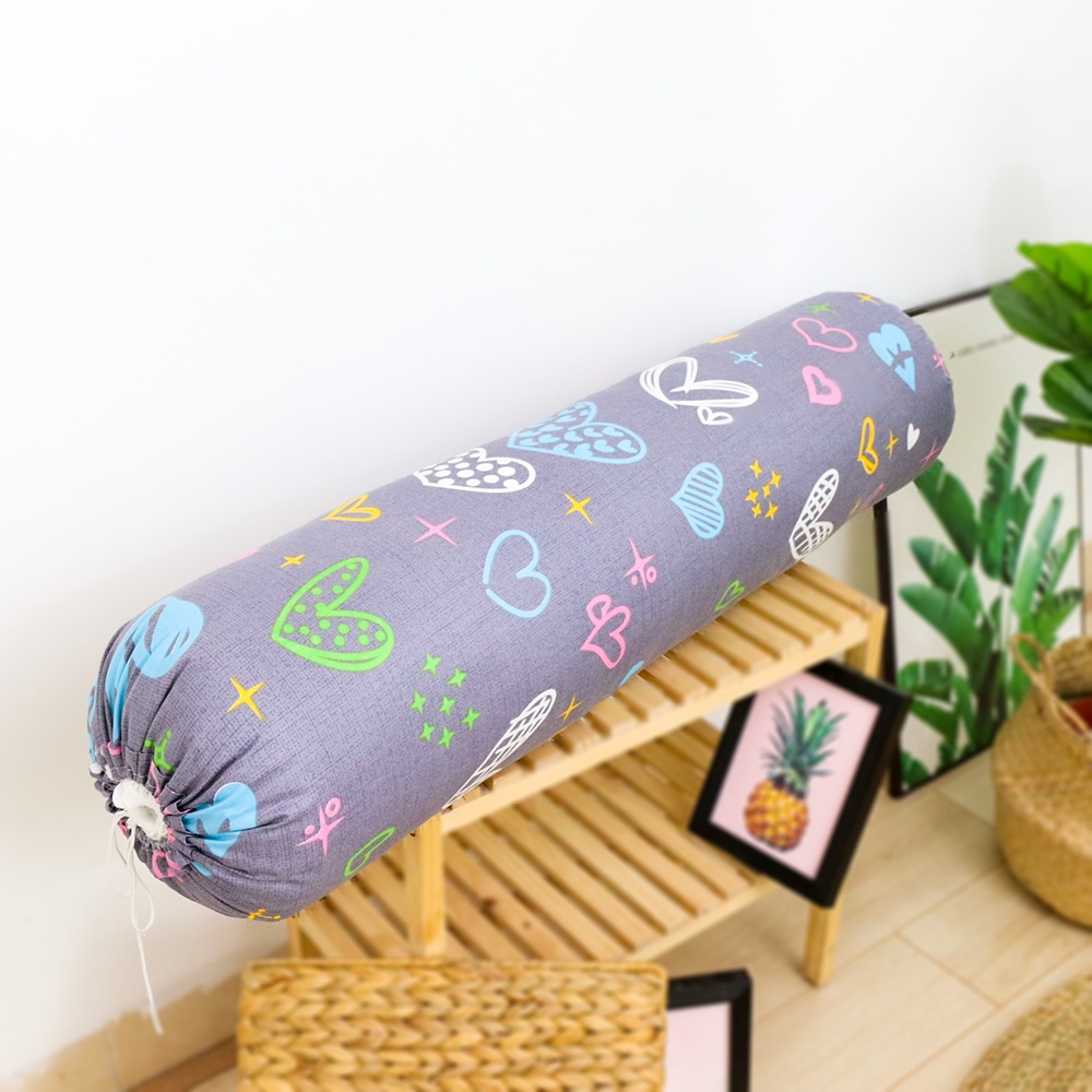 [Xả Kho] Vỏ gối ôm Cotton Poly, Kích thước 35 x 105 cm, Mẫu Bơ Hello