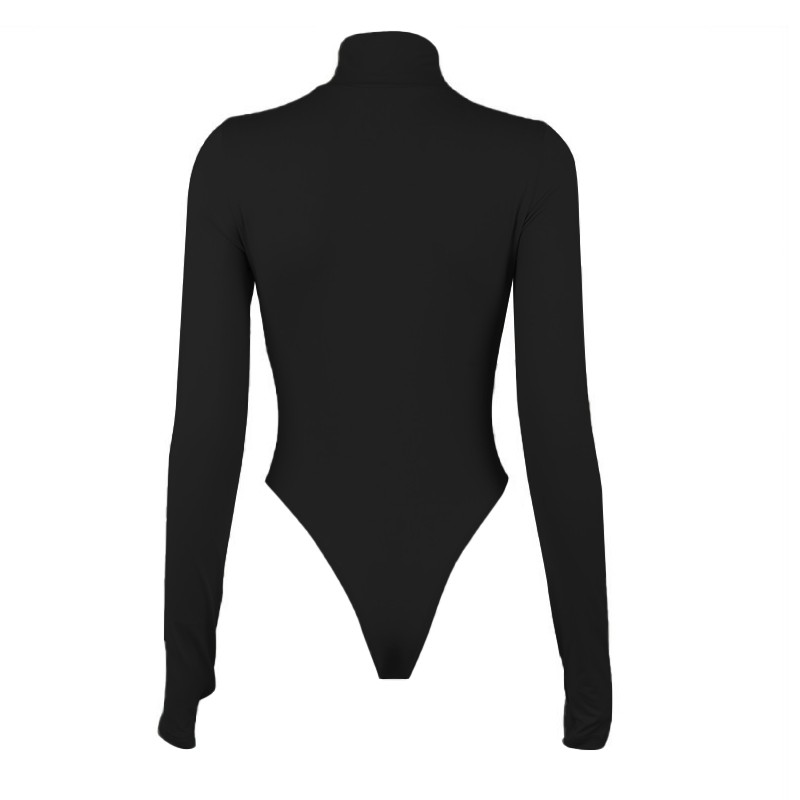 Áo liền quần Tay Dài Cổ Lọ Thiết Kế Ôm Sát Quyến Rũ Cho Nữ | BigBuy360 - bigbuy360.vn