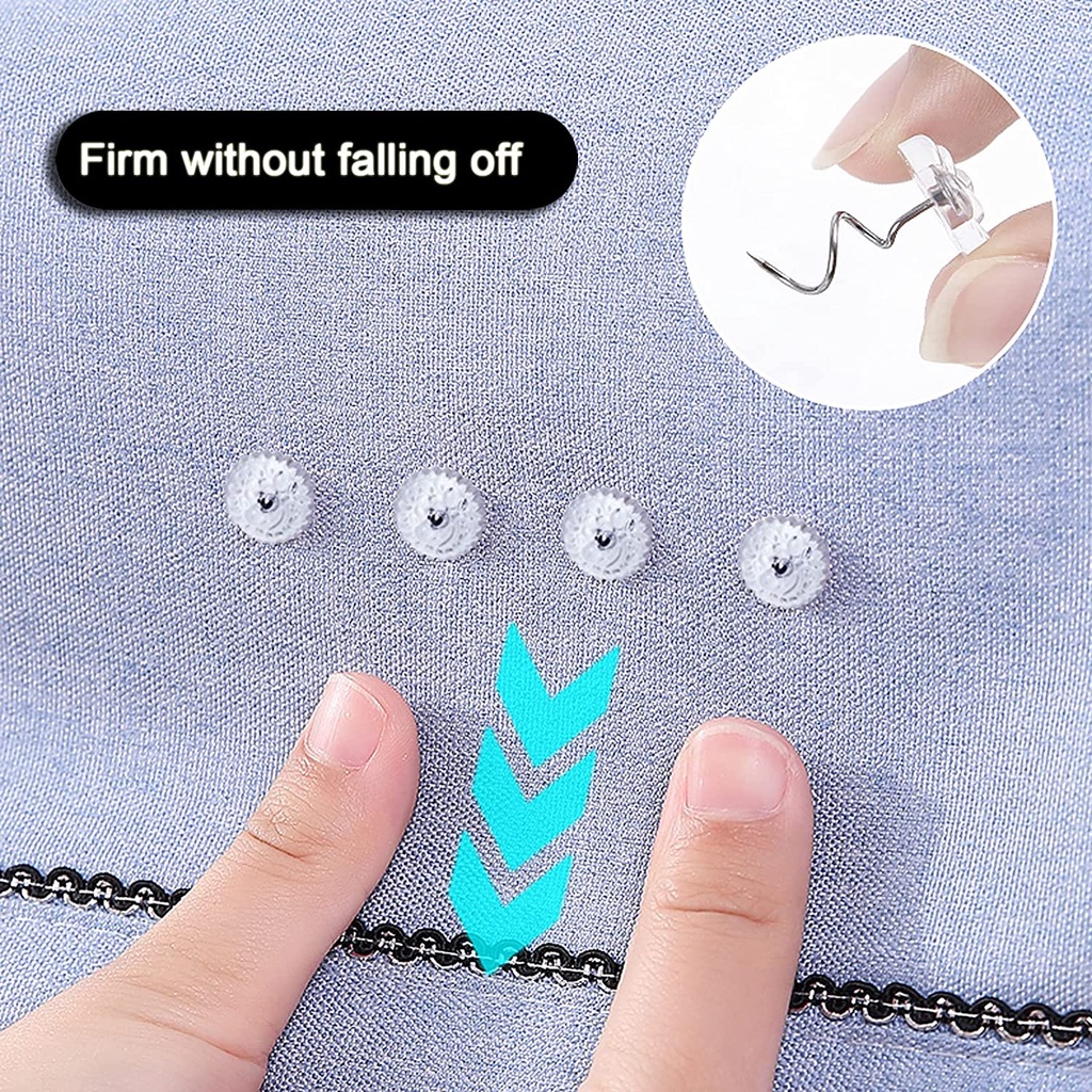 Bộ 20 kim đầu xoắn cố định ga giường / nệm / ghế sofa màu trong suốt tiện lợi