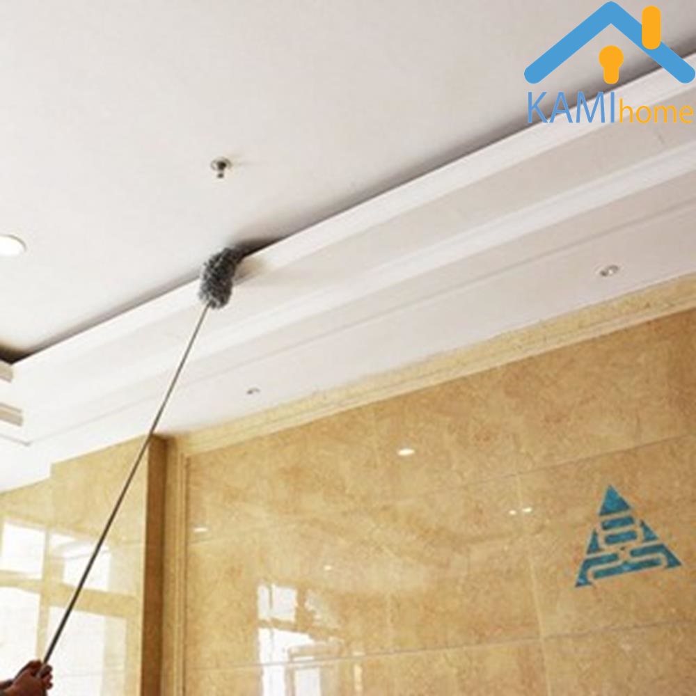 Chổi quét trần Điều chỉnh độ dài 77-250cm cán inox thân mềm chỉnh mọi góc cạnh mã 70037