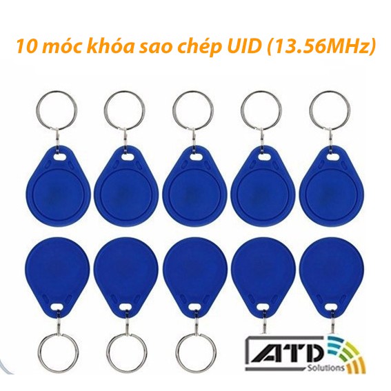 10 móc khóa sao chép UID tần số 13.56 MHz