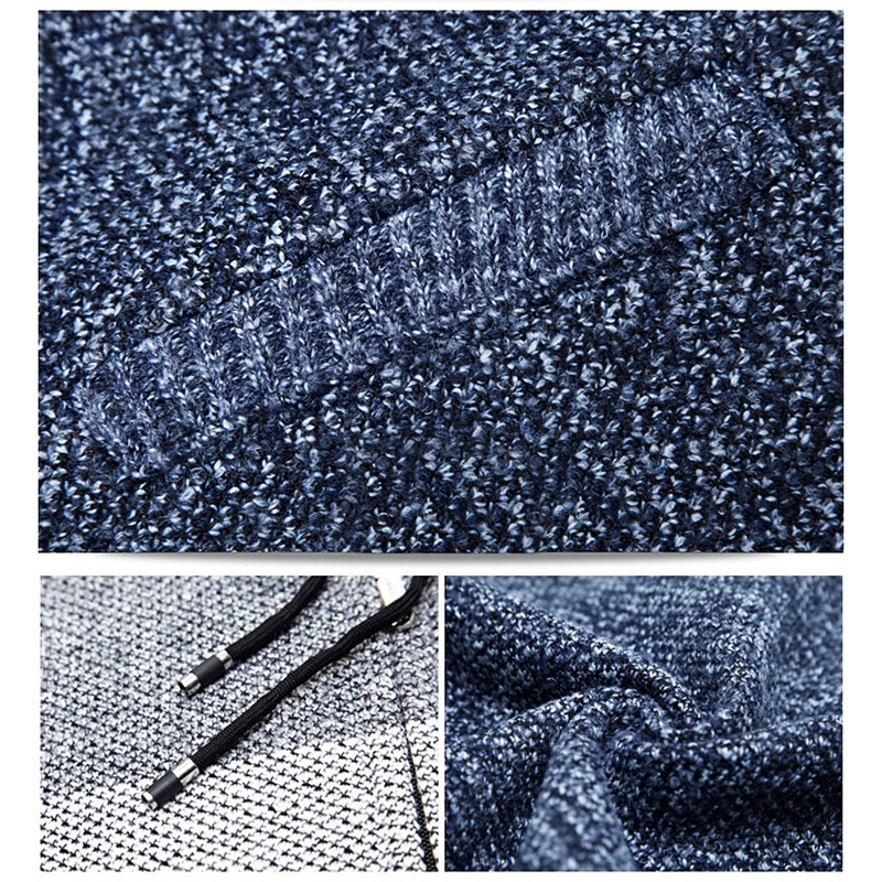 💖  Áo khoác len nam cadigan lót lông cừu, sọc ngang, dài tay, có mũ chất siêu đẹp