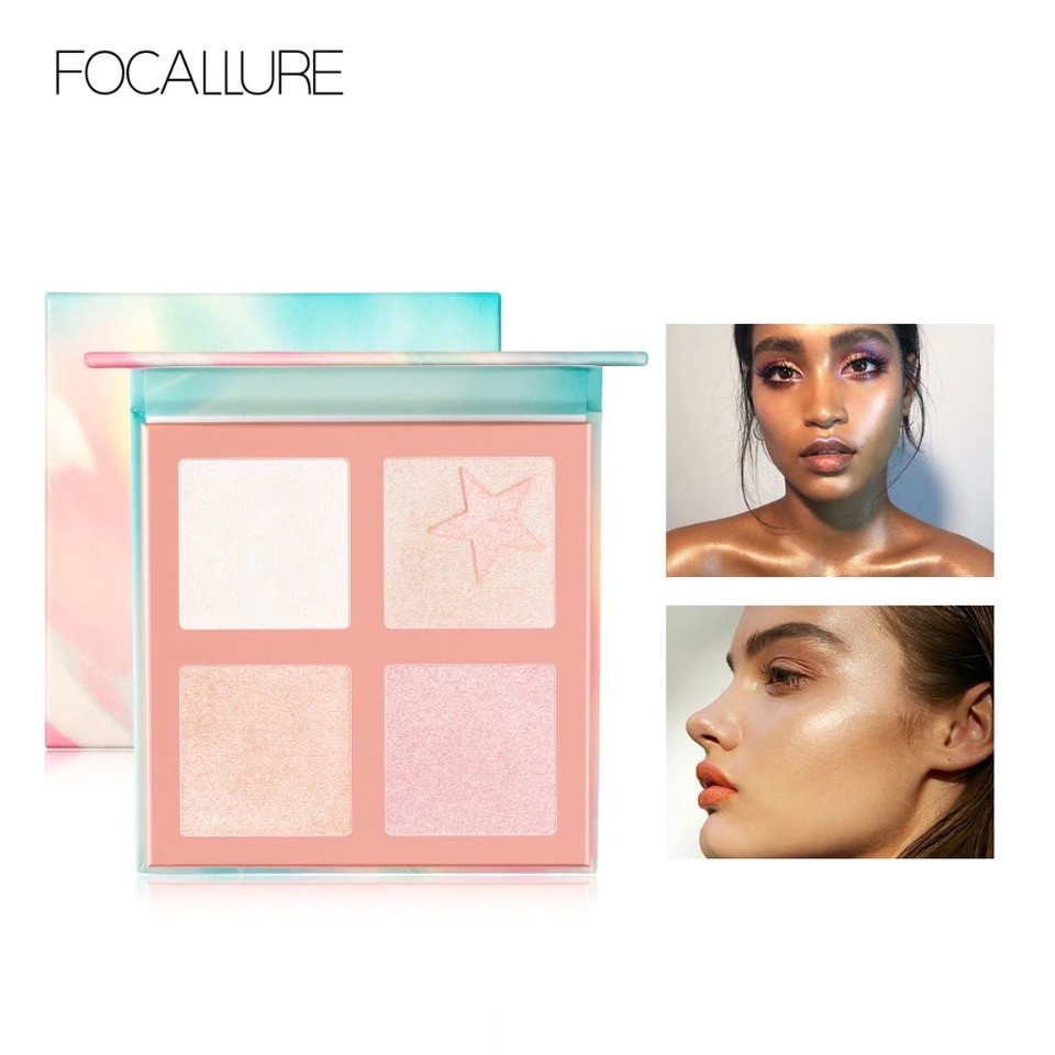 Bảng Bắt Sáng & Tạo Khối Super Star Highlighter Palette Focallure 15g FA63 | BigBuy360 - bigbuy360.vn