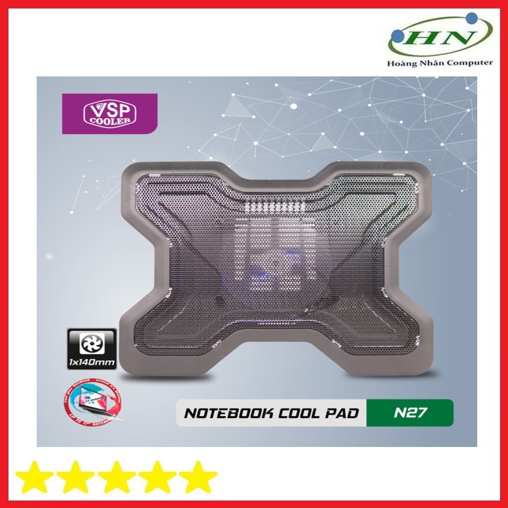 Đế Tản Nhiệt VSP Cooler N27 (1*Fan 14cm)