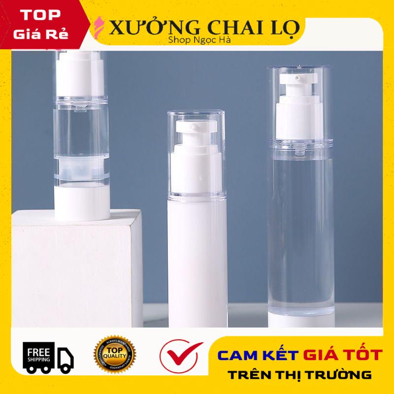 Chai Chiết Mĩ Phẩm ❤ GIÁ RẺ NHẤT ❤ Chai nhựa xịt giọt hút chân không 50ml chiết mỹ phẩm , phụ kiện du lịch