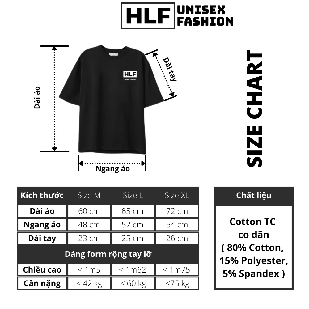 Áo thun tay lỡ unisex nam nữ UNUSUAL, áo phông nữ form rộng HLFashion