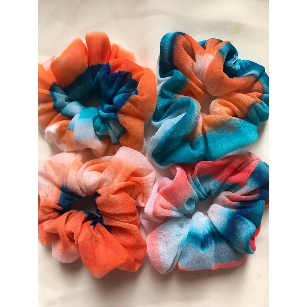 Giá Sỉ - Dây Buộc Tóc Scrunchies 60cm X 4cm - Nhiều Màu Sắc - Nhiều Chất Liệu - Vải Xuất Dư Không Lo Đụng Hàng