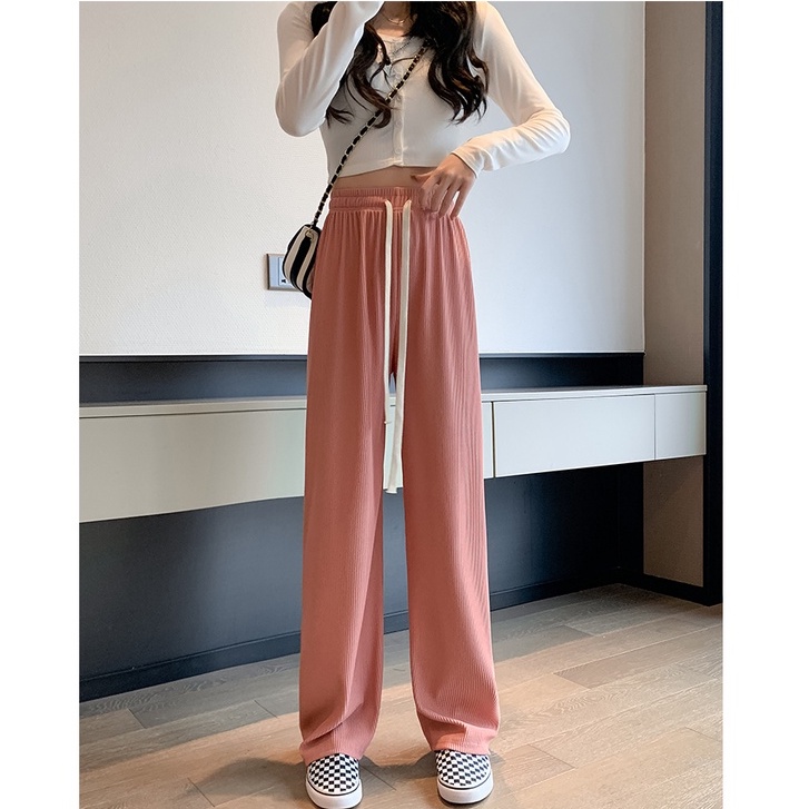 Quần ống rộng Lưng Cao Kiểu Hàn Quốc